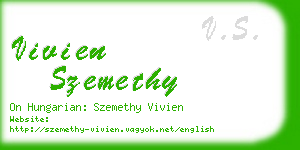 vivien szemethy business card